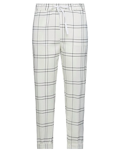 LIVIANA CONTI Casual trouser White 54% Polyester, 44% Virgin Wool, 2% Elastane