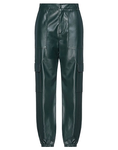 WEILI ZHENG BOTTOMWEAR Dark green 100% Polyurethane