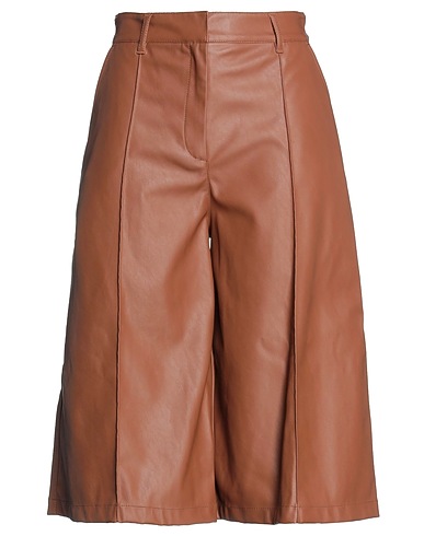 PINKO Casual pants Tan 100% Polyester, Polyurethane coated
