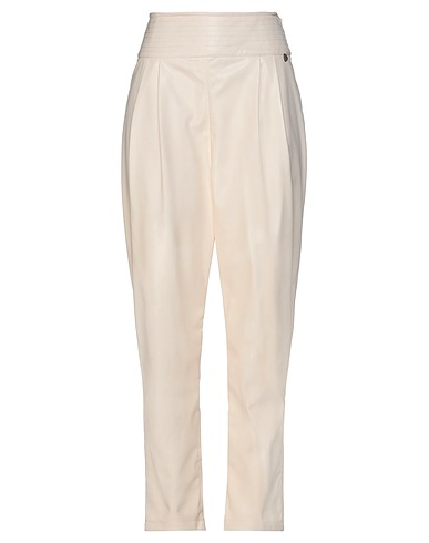 TWINSET Pantalone Avorio 100% Poliestere