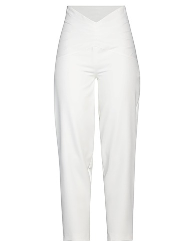 ACTUALEE Pantalone Bianco 89% Poliestere, 11% Elastan