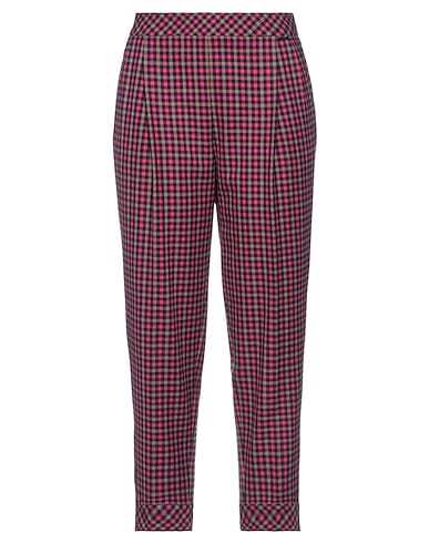 LE COEUR TWINSET Casual trouser Fuchsia 65% Polyester, 32% Viscose, 3% Elastane