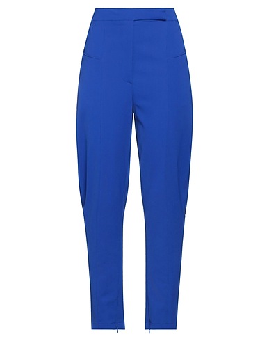 SIMONA CORSELLINI Casual pants Bright blue 98% Viscose, 2% Elastane