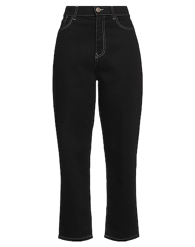 TWINSET Casual pants NERO 98% Cotton, 2% Elastane