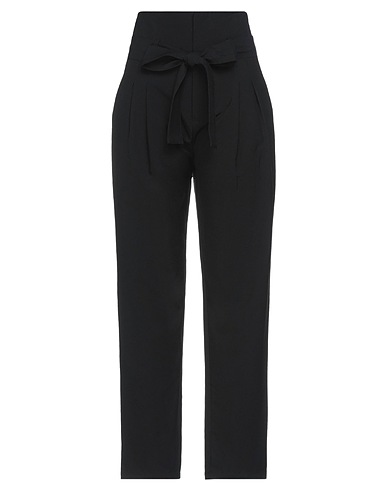 WEILI ZHENG Casual trouser Black 100% Polyester
