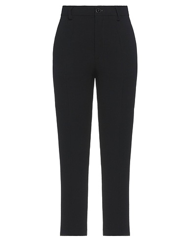 FORTE_FORTE Casual trouser Black 60% Viscose, 40% Virgin Wool