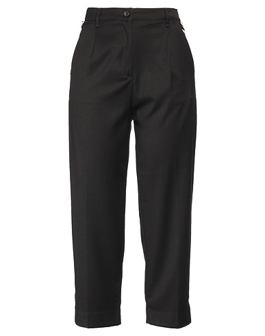 WHITE SAND Casual pants Black 65% Polyester, 32% Viscose, 3% Elastane