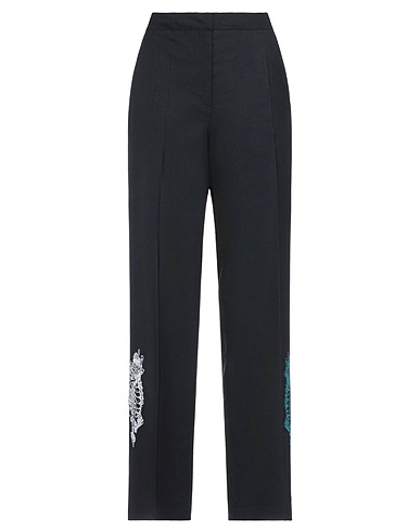 KIRIN PEGGY GOU Casual pants Black 54% Polyester, 44% Virgin Wool, 2% Elastane