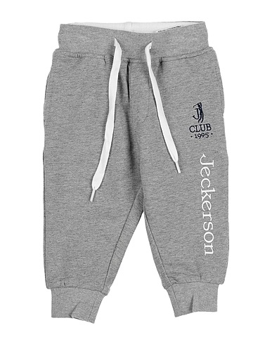 JECKERSON Casual trouser Light grey 95% Cotton, 5% Elastane