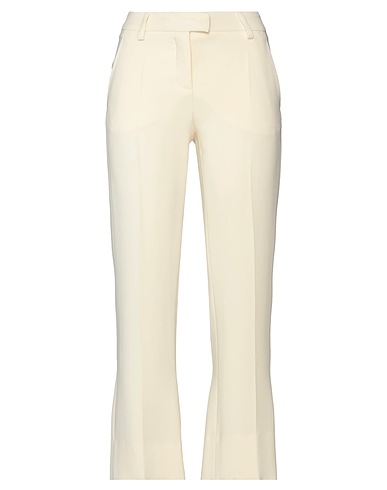 NEW YORK INDUSTRIE Casual pants Beige 96% Viscose, 4% Elastane