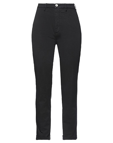 PENCE Casual pants Black 98% Cotton, 2% Elastane