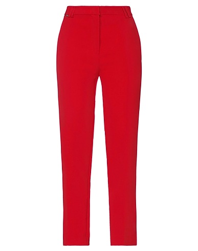 KAOS Casual pants Red 91% Polyester, 9% Elastane