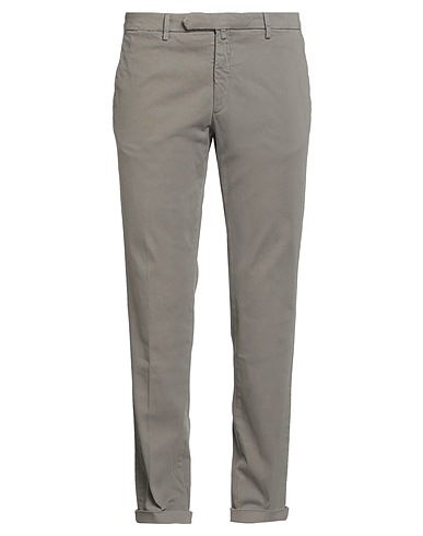 B SETTECENTO Casual trouser Gunmetal 98% Cotton, 2% Elastane