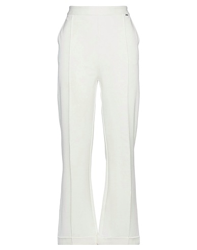 LE COEUR TWINSET Casual pants White 60% Viscose, 35% Polyamide, 5% Elastane