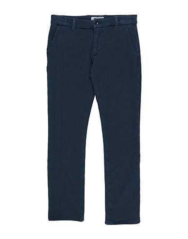 PAOLO PECORA Casual trouser Midnight blue 95% Cotton, 5% Elastane