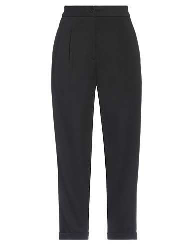 LE TRICOT PERUGIA Casual pants Black 71% Viscose, 24% Polyamide, 5% Elastane, Virgin Wool, Silk