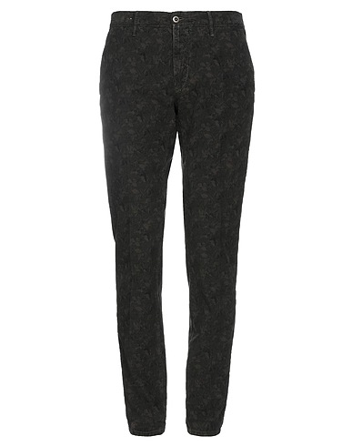 INCOTEX Casual trouser Military green 97% Cotton, 3% Elastane