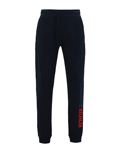 TOMMY HILFIGER x TIMBERLAND Casual trouser THXTBL RI LOGO SWEATER
 Midnight blue 83% Cotton, 17% Polyester