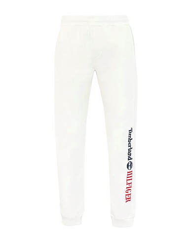 TOMMY HILFIGER x TIMBERLAND Hosen THXTBL RI LOGO SWEATER
 Elfenbein 83% Baumwolle, 17% Polyester