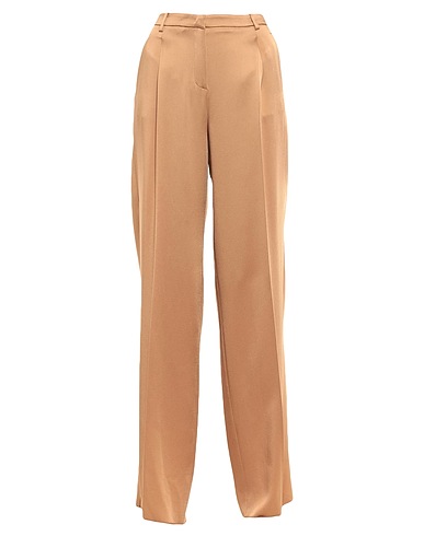 ROBERTO CAVALLI Casual trouser Camel 75% Acetate, 25% Viscose