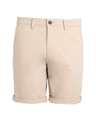 JACK & JONES Shorts & Bermuda JJIBOWIE JJSHORTS SOLID SA STS BEIGE 98% Cotton, 2% Elastane
