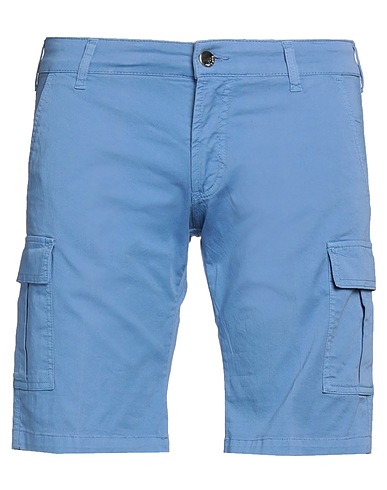 COROGLIO by ENTRE AMIS Shorts & Bermuda Pastel blue 98% Cotton, 2% Elastane