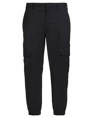 NEIL BARRETT Pantalone Blu navy 53% Poliestere, 44% Lana Vergine, 3% Elastan