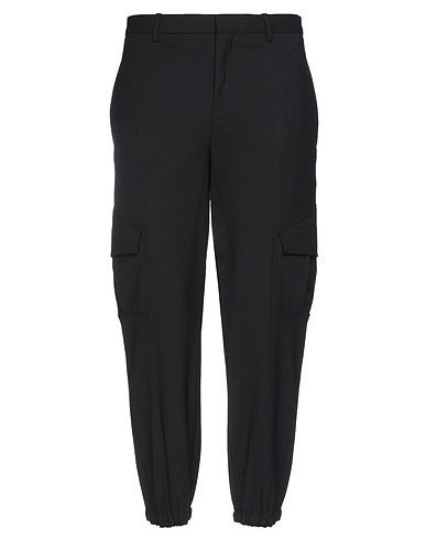 NEIL BARRETT Casual trouser Black 53% Polyester, 44% Virgin Wool, 3% Elastane