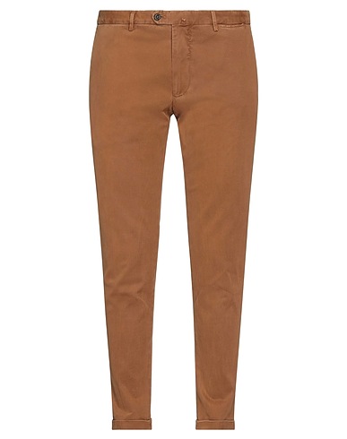 SANTANIELLO Casual pants Camel 98% Cotton, 2% Elastane