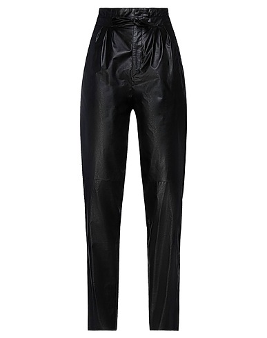 ISABEL MARANT 캐주얼 바지 블랙 100% 코튼, 모달, 폴리우레탄