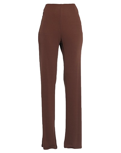 CLIPS Casual trouser Dark brown 72% Viscose, 28% Polyester