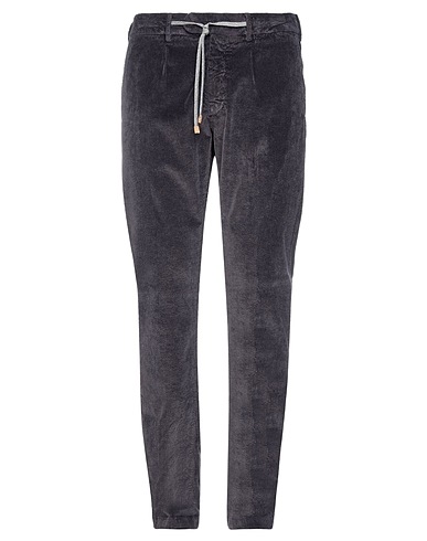 ELEVENTY Casual trouser Charcoal 76% Cotton, 22% Modal, 2% Elastane