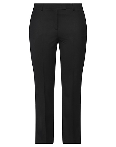 QL2  QUELLEDUE Casual trouser Black 97% Virgin Wool, 3% Lycra®