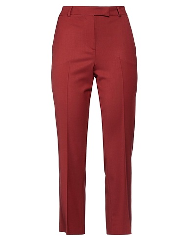 QL2  QUELLEDUE Casual trouser Brick red 97% Virgin Wool, 3% Lycra®