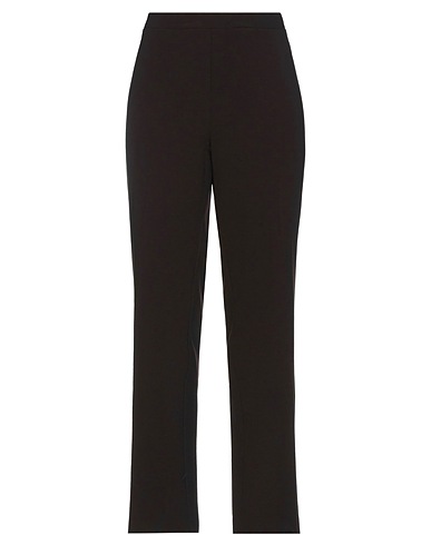 1-ONE Casual trouser Dark brown 69% Viscose, 25% Polyamide, 6% Elastane