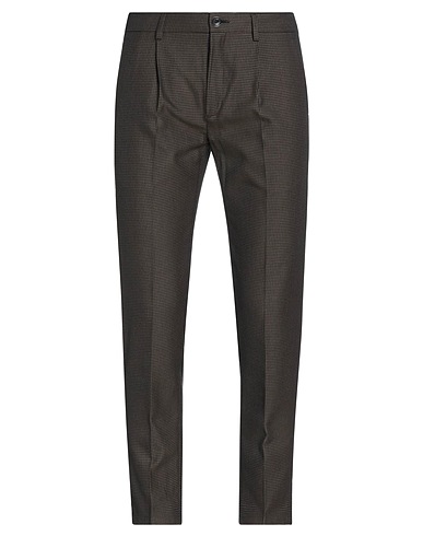 DEPARTMENT 5 Casual trouser Dark brown 51% Cotton, 49% Virgin Wool
