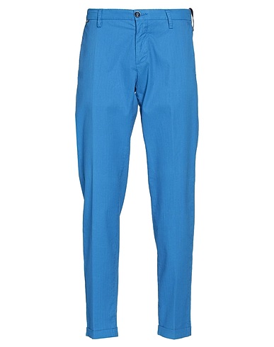AT.P.CO Casual pants Azure 97% Cotton, 2% Elastane, 1% Polyester