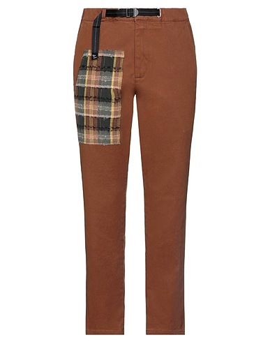 WHITE SAND Casual trouser Brown 97% Cotton, 3% Elastane