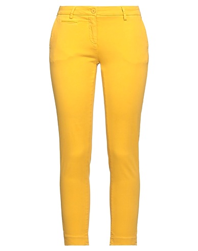 MASON'S Pantalone Giallo ocra 97% Cotone, 3% Elastan