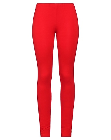 LIVIANA CONTI Leggings Red 93% Viscose, 7% Elastane