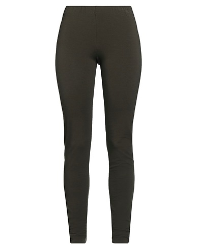 LIVIANA CONTI Leggings Verde militare 93% Viscosa, 7% Elastan