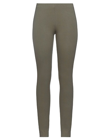 LIVIANA CONTI Leggings Dark green 93% Viscose, 7% Elastane