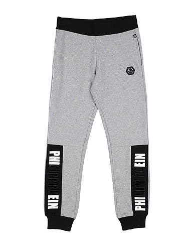 PHILIPP PLEIN Casual trouser Light grey 75% Cotton, 20% Polyester, 5% Elastane