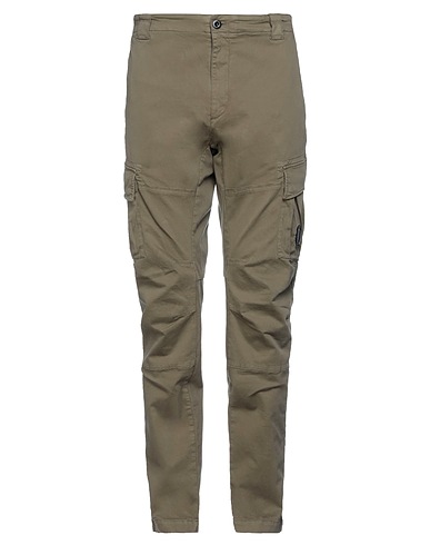 C.P. COMPANY Casual pants Military green 98% Cotton, 2% Elastane