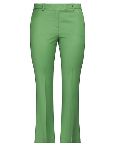 QL2  QUELLEDUE Casual trouser Green 75% Virgin Wool, 23% Polyamide, 2% Elastane