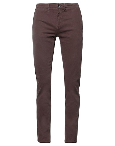 DEPARTMENT 5 Casual trouser Dark brown 97% Cotton, 3% Elastane