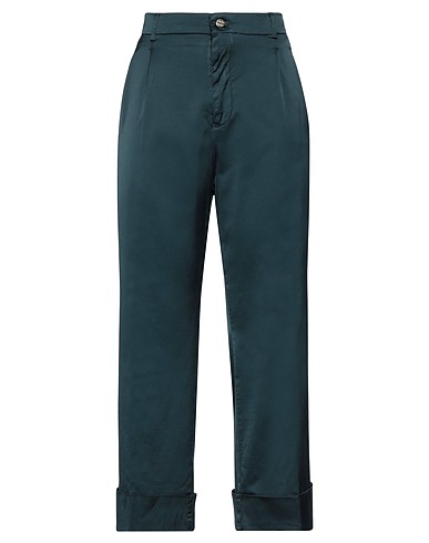 BERWICH Pantalone Verde petrolio 53% Cotone, 43% Viscosa, 4% Elastan