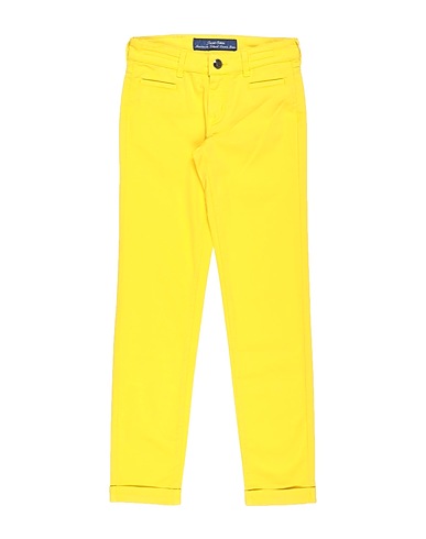 JACOB COHЁN Casual trouser Yellow 96% Cotton, 4% Elastane