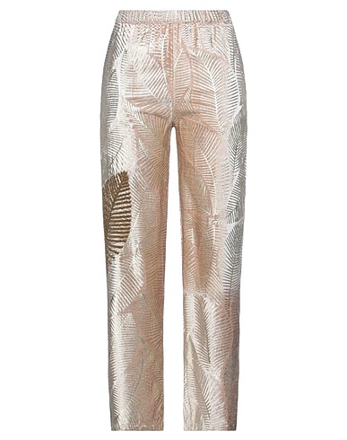 FRIDA ZAZOU Casual trouser Beige 100% Viscose