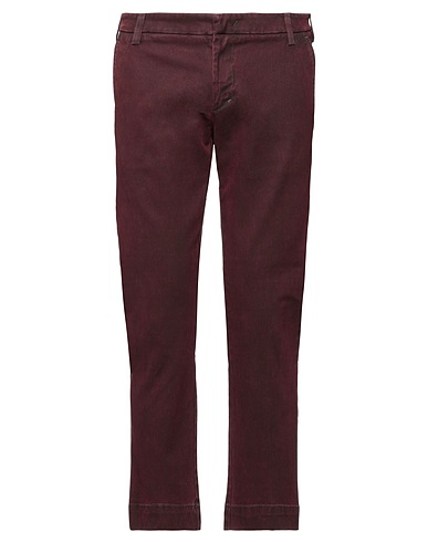 ENTRE AMIS Casual trouser Burgundy 97% Cotton, 3% Elastane